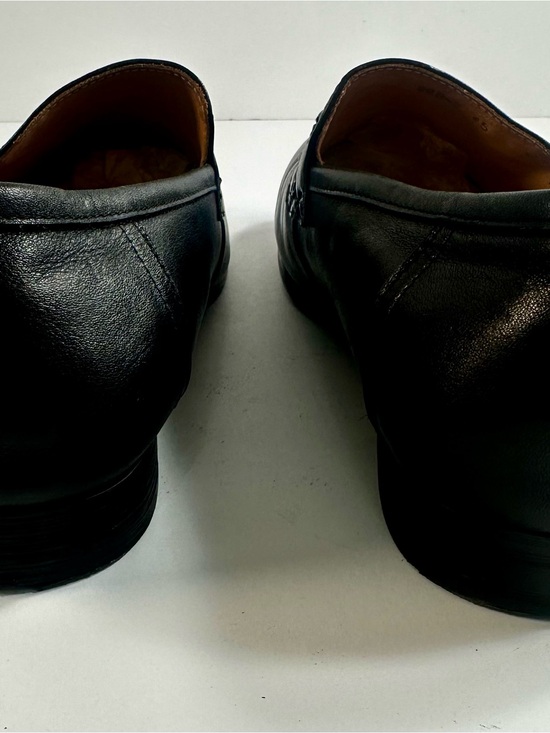 Gucci Black Leather Men’s Size 45 Gold Horsebit Loafers Slip On Shoes Italy. main image 4